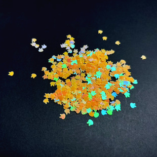 Magic Color Rabbit Head Sequins Handmade DIY Material Nail Art Patch Nail Jewelry Slime Small Decoration Drop Glue Filling