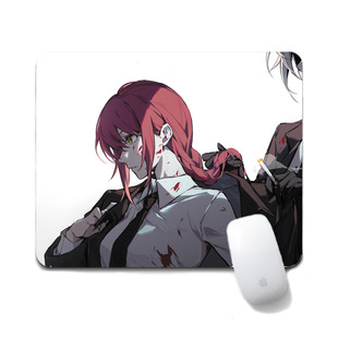 Аниме Chainsaw Man бензопила коврик для мыши Pocita 20X24CM игровой коврик двухмерный коврик для мыши