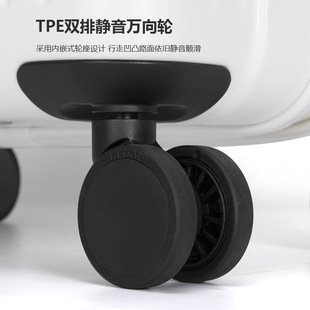 New Front Opening Travel Suitcase Universal Wheel 20inch Trolley Case Sturdy Anti-Drop Can Boarding Luggage Pc Material