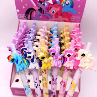New Pony Polly Mechanical Pencil Girls Love Cartoon High Color Value Soft Cute Pony Patch Activity Pencil