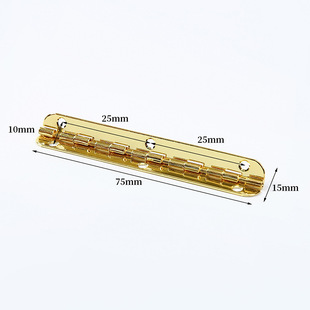 Simple Copper Plated Iron Hinge 90 Degree Hinge Golden Thickened Box Cabinet Folding Gift Box Wooden Box Limit Butterfly Flower Hinge