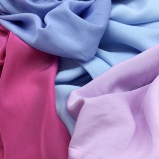 New Style Encrypted Copper Ammonia Silk Thin Elegant Women's Clothing Hanfu Sunscreen Shirt Fabric Blended Solid Color Fabric
