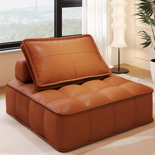 Internet Celebrity Bean Curd Block Sofa Light Luxury Technology Cloth Lazy Sofa Lying and Sleeping Small Apartment Square Living Room Tatami