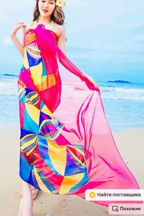 New Style Super Large Size Ethnic Style Color Leaf Feather Cotton and Linen Scarf Travel All-match Dual-purpose Shawl Silk Scarf for Women