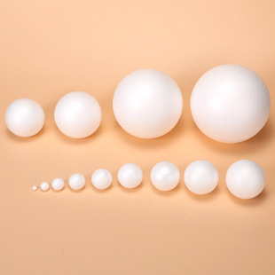 High density white Poly Dragon size solid foam ball DIY material wedding window props starry ball