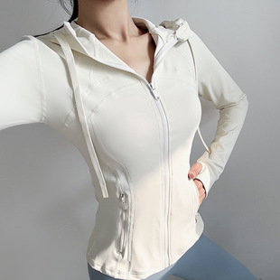 Slim IuIu Spring and Autumn deflne Patchwork Fitness Breathable Elastic Pocket Running Sports Yoga Jacket