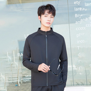 Couple casual sports jacket wholesale stand collar long sleeve outdoor sportswear men's and women's same running fitness jacket