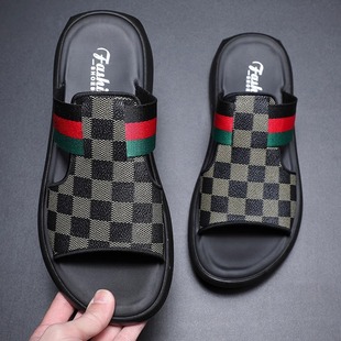 Men's Summer 2024 non-slip waterproof sandals men's soft bottom wear-resistant trendy men's sandals dual-use sandals
