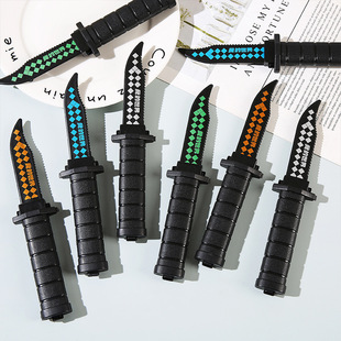 Simulation eating chicken dagger telescopic knife magic toy trick spoof props National Day stall toys wholesale