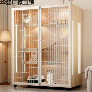 Pet Villa Home Cat House Indoor Super Large Free Space Cat Cabinet Luxury Cat House Panoramic Cage