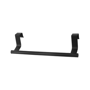 Stainless Steel Towel Rack Punch-free Towel Bar Bathroom Single-pole Bath Towel Shelf Cabinet Door Hanging Rack