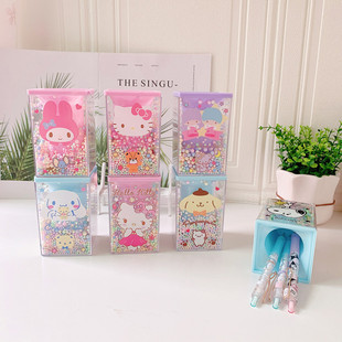 Japanese Cartoon Kulomi Pen Holder Girl's Heart Dreamy Color Small Fresh Desktop Pen Holder Multifunctional Storage Supplies