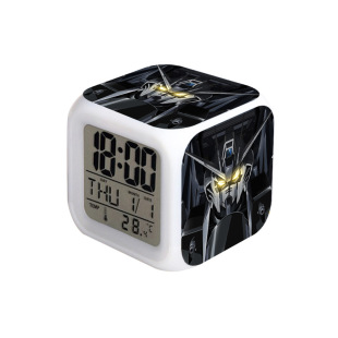 Gundam Cartoon Colorful Square Alarm Clock Student Small Gift Wholesale