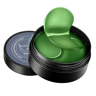 Green seaweed eye mask soft eye rim lifting elastic embellish crystal eye mask 60 in stock wholesale a generation of hair