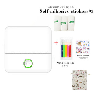 New small portable wireless thermal photo printer pocket student mini wrong question label printer