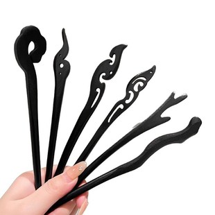 New Wooden Hair Hairpin High-grade Chinese Hairpin Cheongsam Hairpin Disc Hair Style Elegant Walking Tassel Hair Hairpin Antique Hair Accessories