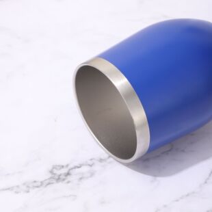 Foreign trade car carrying eggshell cup 304 stainless steel 12oz egg cup creative U-shaped red wine cup thermos wholesale