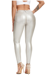 European and American Internet celebrity ins Peach Hip tight yoga pants outdoor fitness sports leggings leather pants for women