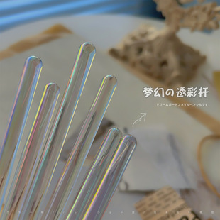 Nail art pen tool dream ice transparent magic color pen holder dream garden construction shaping pen painting flat mouth square round drawing line