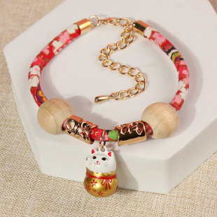 Cat Repellent Collar, Camphor Wood Anti-Flea Dog Collar, Pet Necklace, Adjustable Bell Supplies Factory Wholesale