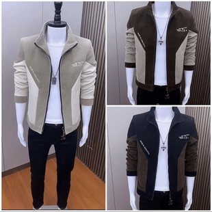 Men's 2024 Fashion Trend Handsome New Men's Youth Slim Fit Handsome Jacket