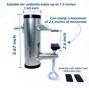 Outdoor garden umbrella fixed clip bracket garden umbrella fixed umbrella accessories large umbrella shelf outdoor beach umbrella clip