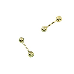 Korean Style Bean Earrings Versatile Screw Round Bead Ball Ear Bone Nail Personalized Cochlear Earrings Fashion Simple Men and Women