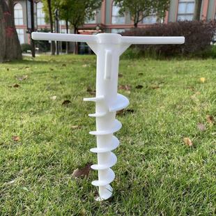 Factory wholesale beach umbrella plastic ground pipe diameter 22mm spiral umbrella T-shaped umbrella anchor tent ground