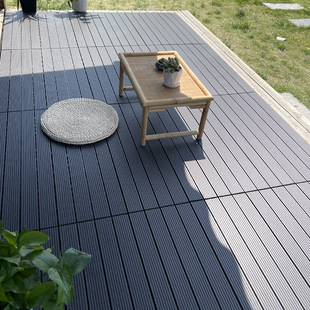 Courtyard DIY Internet Celebrated Plastic-Wood Self-Laying Stitching Balcony Wood-Plastic Flooring Ecological Outdoor Free Shipping Anti-Corrosion Flooring Terrace