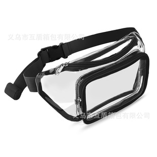 in stock PVC Transparent Bag Sports Running Outdoor Waist Bag Waterproof Drifting Fitness Travel Portable Storage Bag Logo
