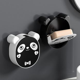 Cartoon Soap Box Shelf Cute Shape Bathroom Wall-mounted Storage Rack Storage Punch-free Wall-mounted Soap Box