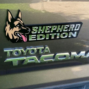 Spot Dogs Badge Rated Car Emblem Car Decorative Badge Car Acrylic Dog Badge