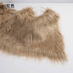 Plush Fabric 9cm Water Wool Cotton Doll Fried Hair Beast Dress Hair Long Hair Roll Net Red Flower Plush Fabric