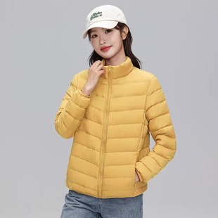2025 Spring and Autumn New Lightweight Warm Short Style Chops Down Jacket Women's Short Fashion Warm All-match Portable Jacket