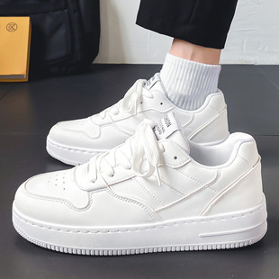 White Shoes Men's Summer Breathable Trendy All-match White Shoes High-grade White Sneakers Sports Casual Men's Shoes Summer