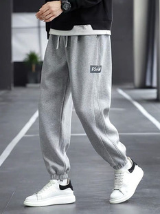 2024 Spring and Autumn All-match Wear-resistant Casual Sweatpants Men's Korean-style Japanese-style Loose Fashion Leg Sports Long Pants