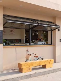 Trendy Folding Aluminum Alloy Window for Coffee and Milk Tea Shop, Customizable for Any Space
