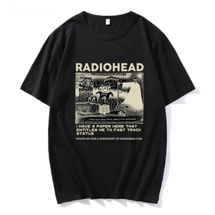 Radiohead Graphic Print T Shirt Hip Hop Rock Band T Shirt