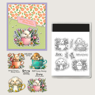 Wholesale Original Easter Transparent Creative Silicone Stamp DIY Making PVC Stamp Hand Account Animal Cross Border