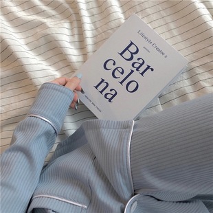Cross-border autumn long-sleeved trousers cardigan online celebrity live pajamas female cartoon student cute homewear suit female