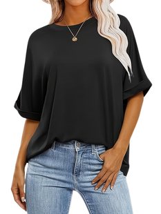 Three-Piece Set of Women's Loose T-Shirts, Short-Sleeved Round Neck Summer Casual Basic Tops 2025 Fashion Trendy Clothing