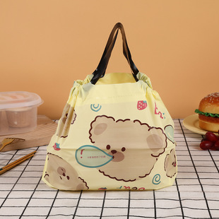 Ready-made Satchel Take-out Packaging Bag, Disposable Catering Packaging Bag, Thickeneded Frosted Drawstring Flap Pocket Pants with Printable LOGO