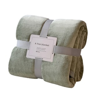 Winter Nordic Flannel Lunch Break Blanket Air-conditioning Blanket Dormitory Thickened Coral Fleece Blanket Gift Blanket Bedding