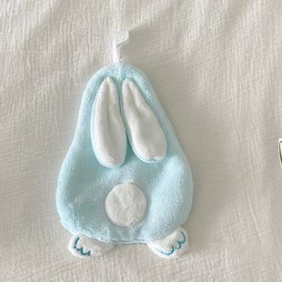 Cute cartoon rabbit towel can be hung lint-free kitchen super absorbent thick quick-drying bathroom towel