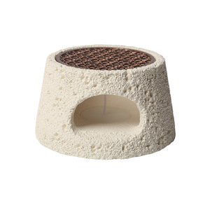 Cream Multi-functional Candle Household Barbecue Indoor and Outdoor Small Stove Alcohol Fire Household Tea Cooking Cement Furnace