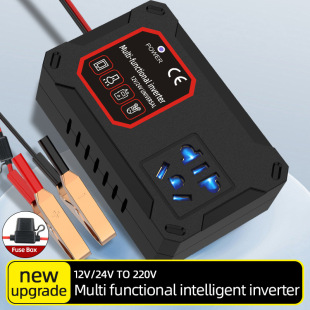 Автомобильный аккумулятор инвертор 12V24V мотоцикл в 220v многофункциональный автомобильный телефон зарядное устройство трансферный разъем