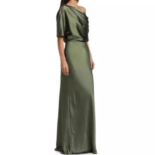 Amazon source a generation of banquet dress shoulder dinner party evening dress Suzhou wedding dress