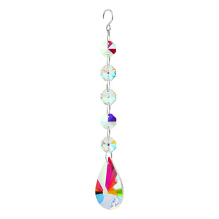 AB color octagonal beads lighting pendant sun catch diy garden hanging decoration rainbow Crystal Sun Catcher
