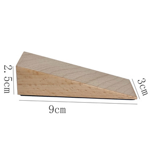 Cross-border foreign trade nail-free installation non-slip mobile door stop simple style creative triangle wooden door stopper door stopper