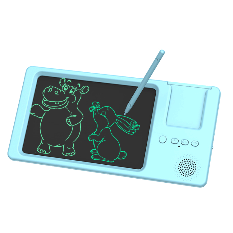 Factory direct LCD card machine writing board children's puzzle early education drawing board Chinese and English bilingual early education machine writing board